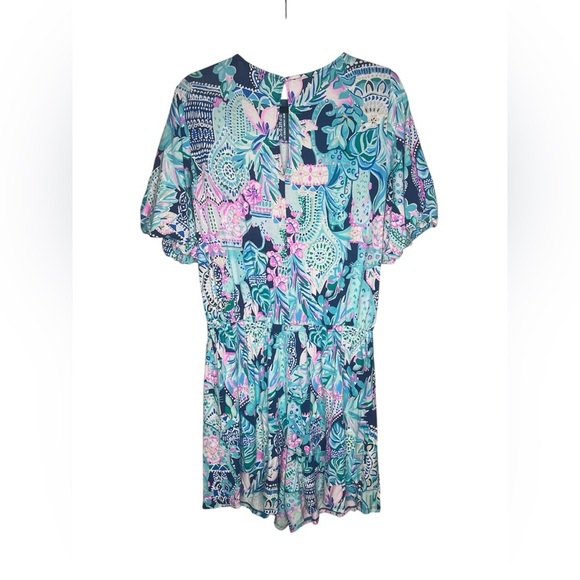 Lilly Pulitzer Britton romper in "Looking Sharp" size large - Picture 7 of 8